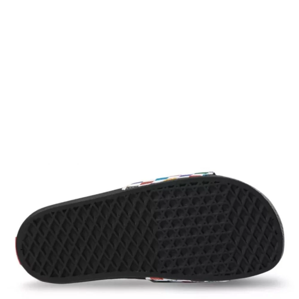 Vans Women's Glitter Slide-On In Checkerboard-Multi - Image 4