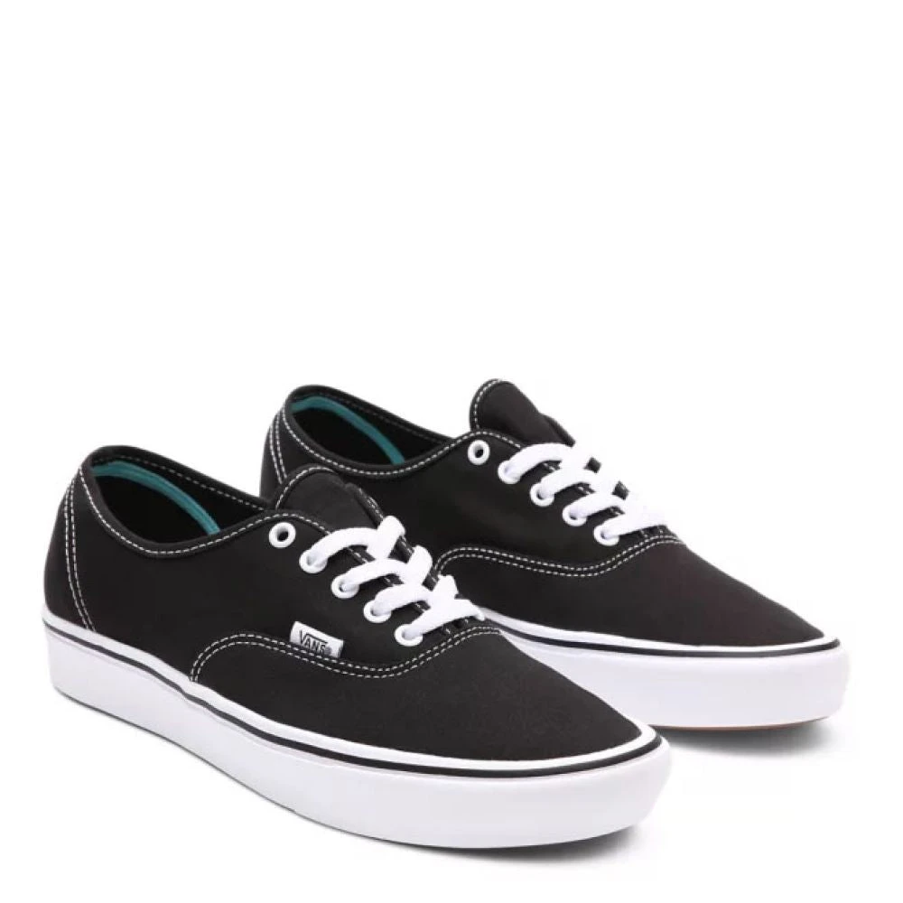 Vans Classic ComfyCush Authentic In Black/True White - Image 2
