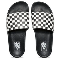 Vans Men's Slide-On In Checkerboard Black/White