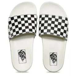 Vans Women's Slide-On In Checkerboard White/Black