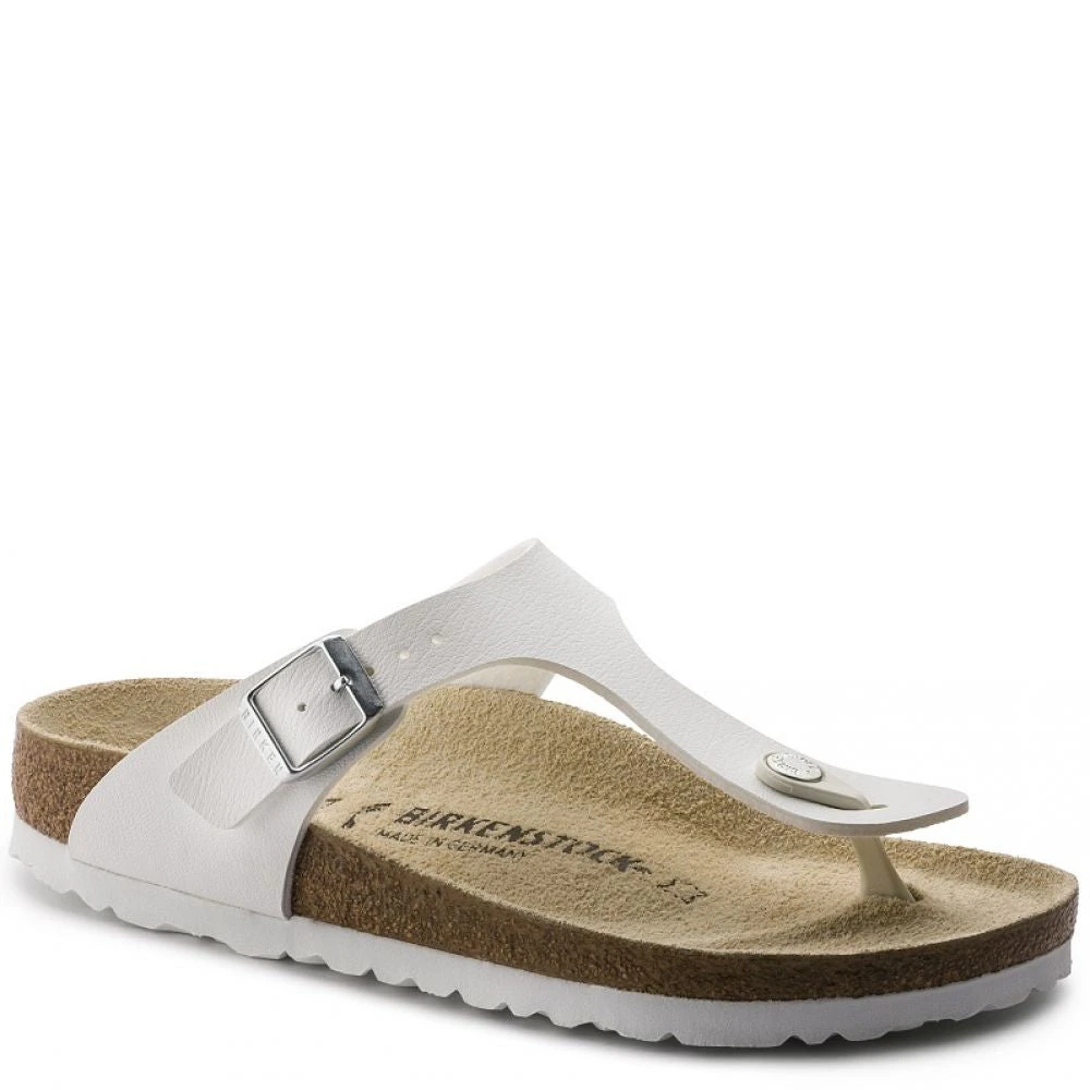 Birkenstock Gizeh Birko-Flor In White - Image 2