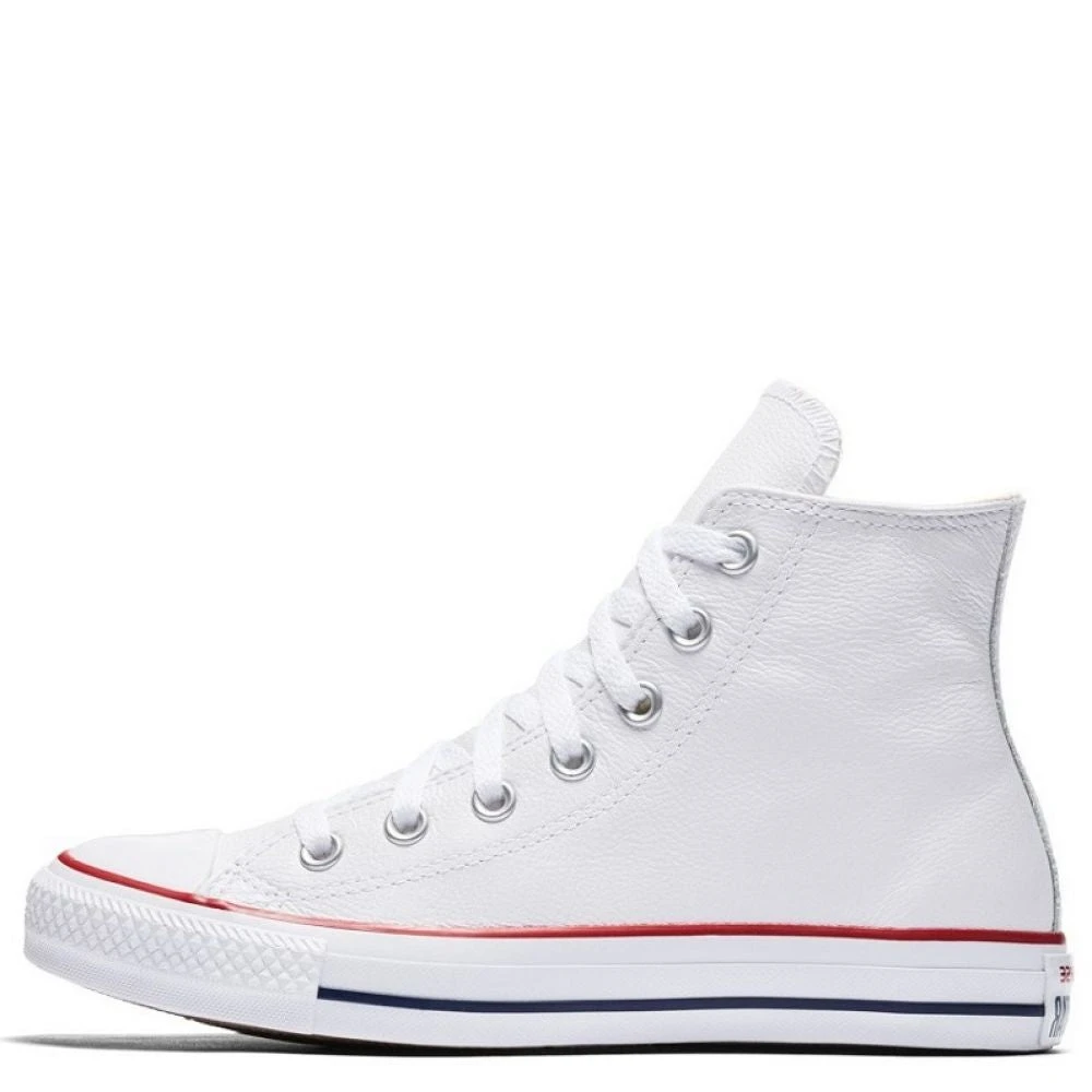 Converse Chuck Taylor All Star Leather High Top In Optic White - Image 5