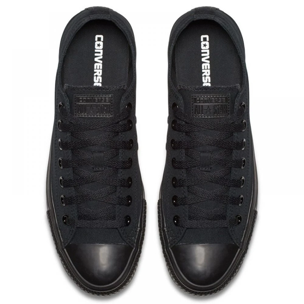 Converse Chuck Taylor All Star Mono Canvas Low Top In Black Monochrome - Image 3