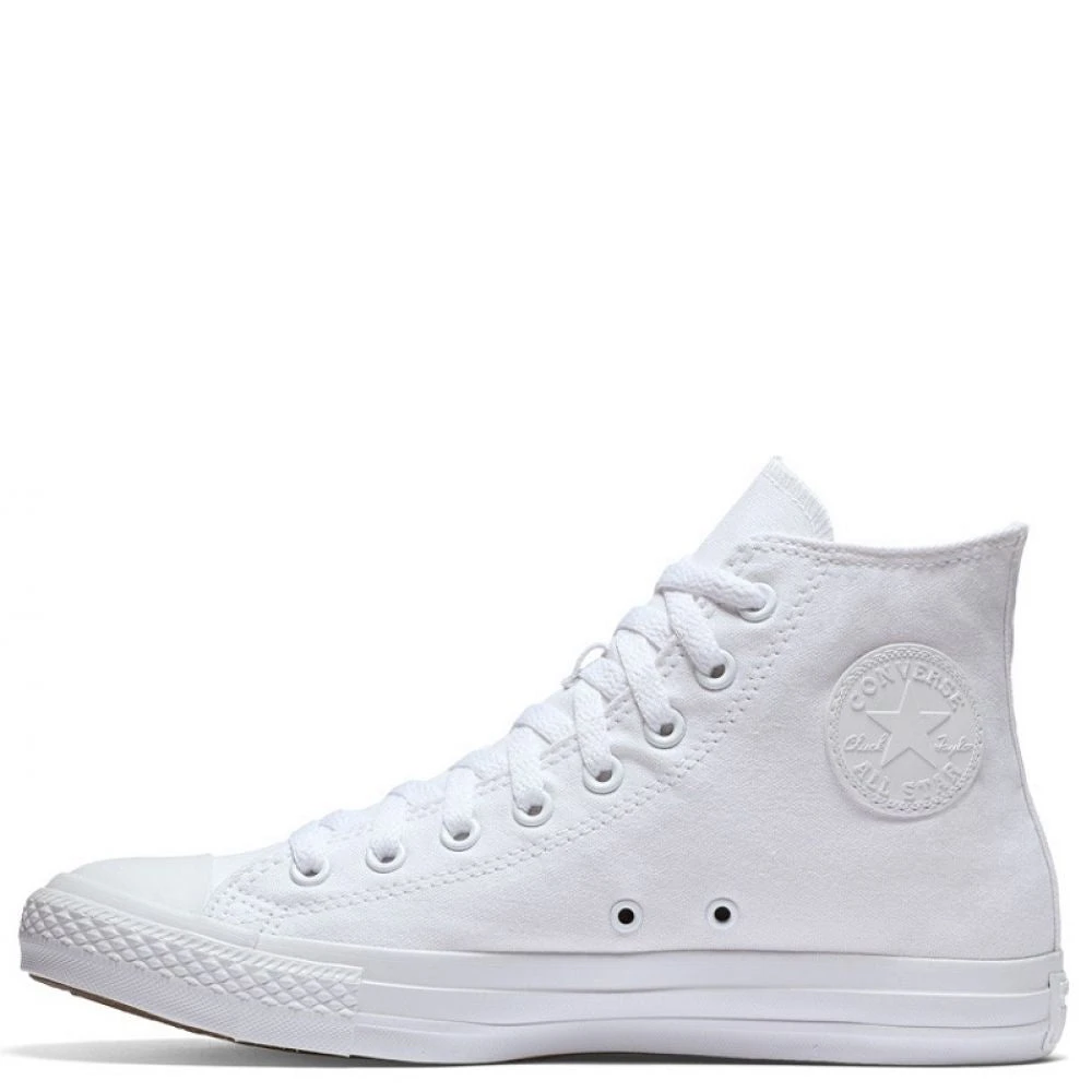 Converse Chuck Taylor All Star Mono Canvas High Top In White Monochrome - Image 2