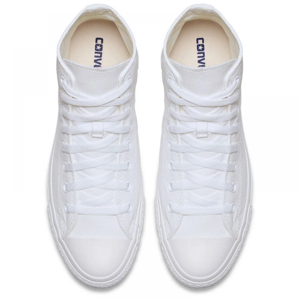 Converse Chuck Taylor All Star Mono Canvas High Top In White Monochrome - Image 4