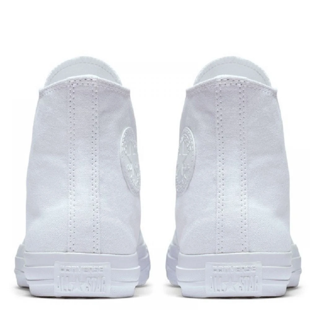 Converse Chuck Taylor All Star Mono Canvas High Top In White Monochrome - Image 5