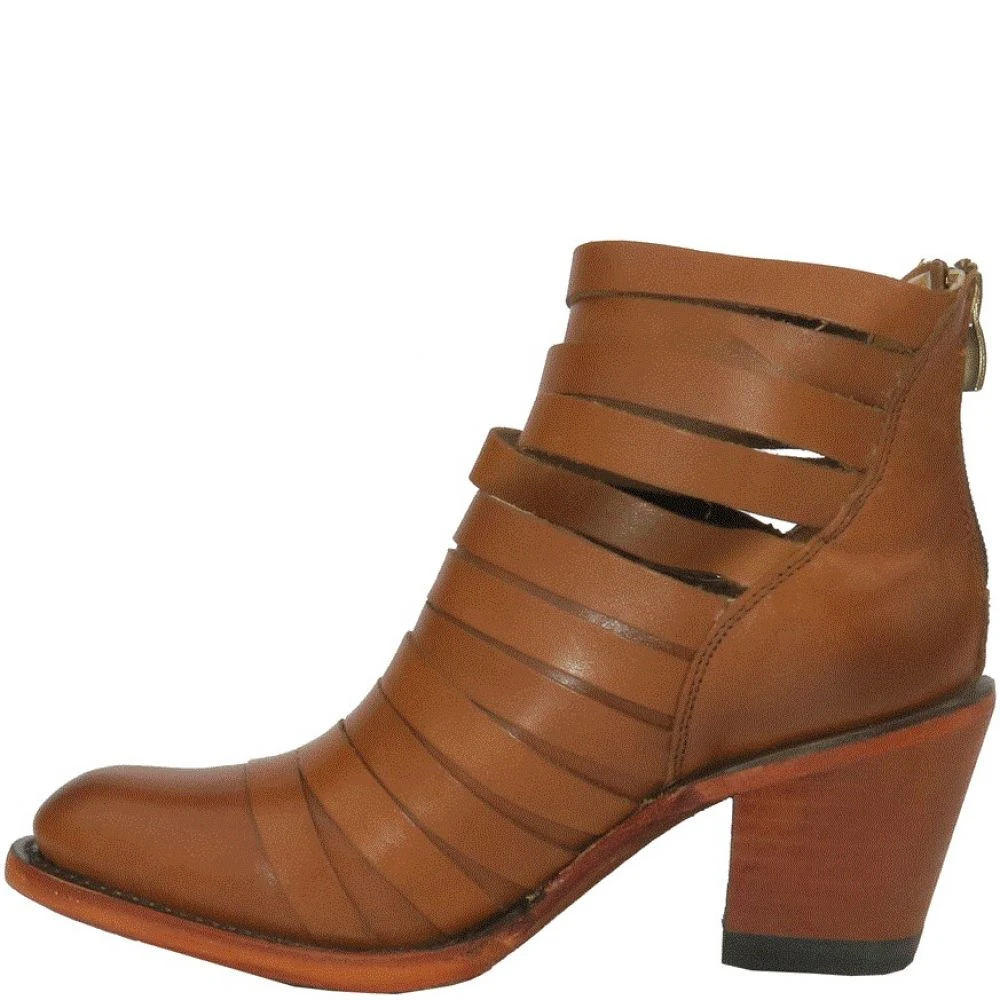 Getoutside Women's Lola Strappy Heel Boot In Maple - Image 3